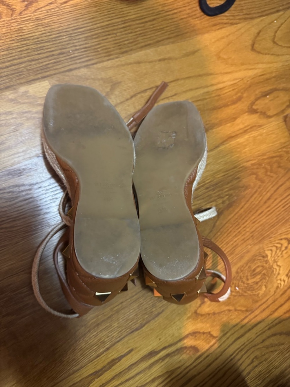 $1150 Valentino Garavani Roman Stud Quilted Espadrilles Sandals - Sz 9.5 US - Picture 4 of 8